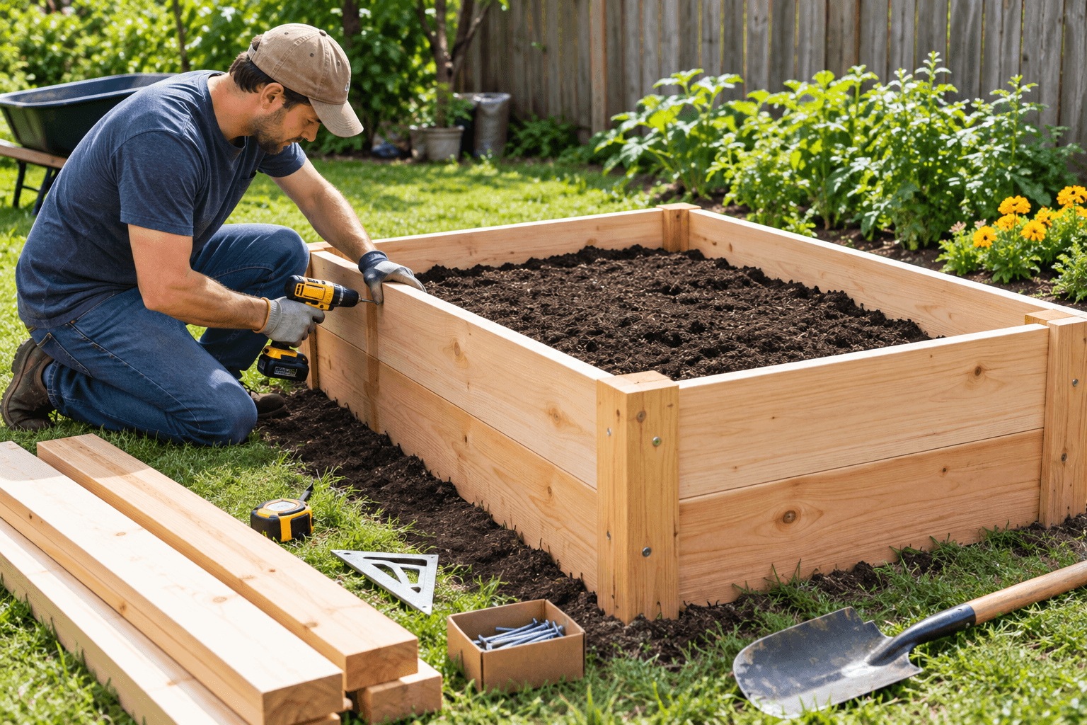 How to Build a Simple Raised Garden Bed