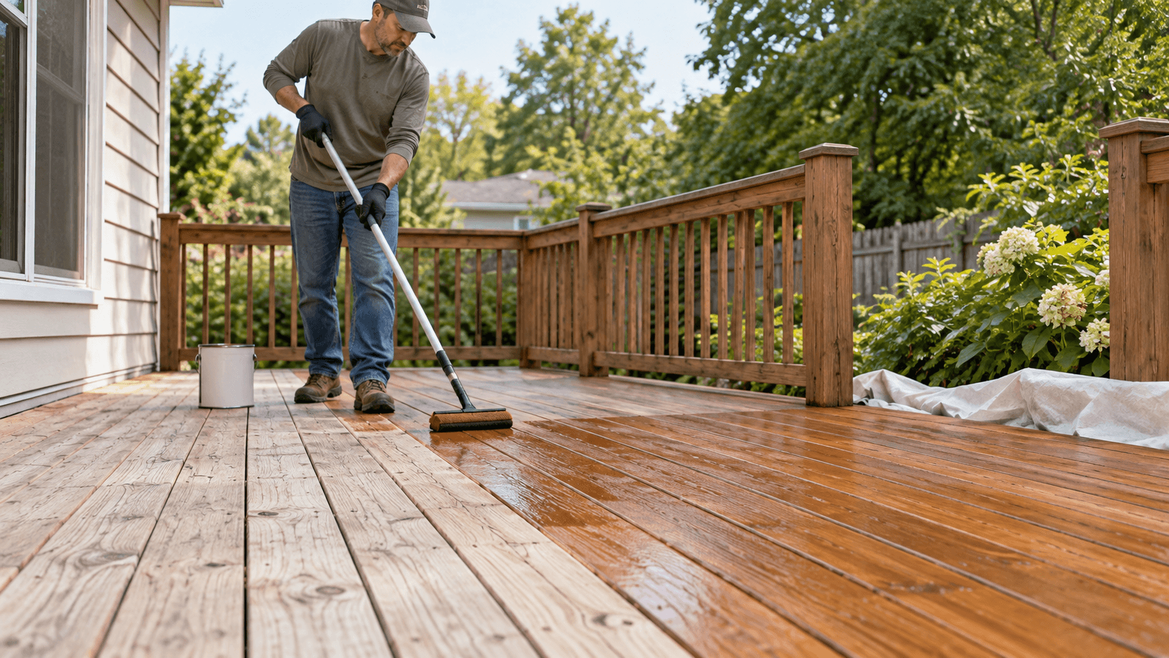 How to Clean and Stain a Wood Deck in 2026