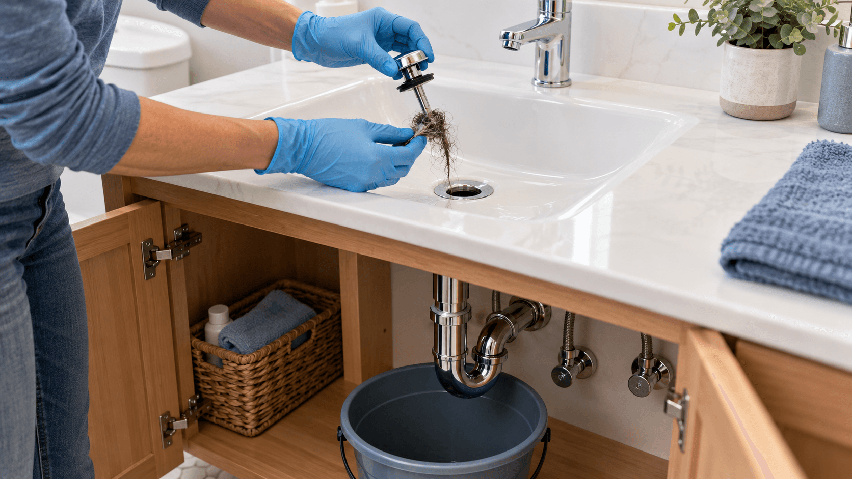 How to Unclog a Slow Bathroom Sink Safely